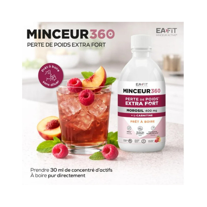 Minceur 360 Brûleur Extra Fort Morosil + L-Carnitine 500ml - Eafit - IllicoPharma
