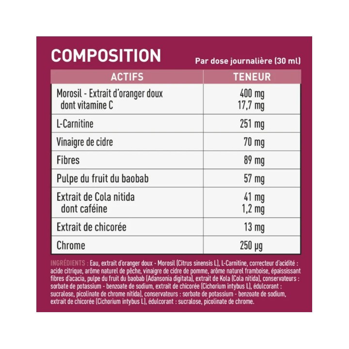 Minceur 360 Brûleur Extra Fort Morosil + L-Carnitine 500ml - Eafit - IllicoPharma