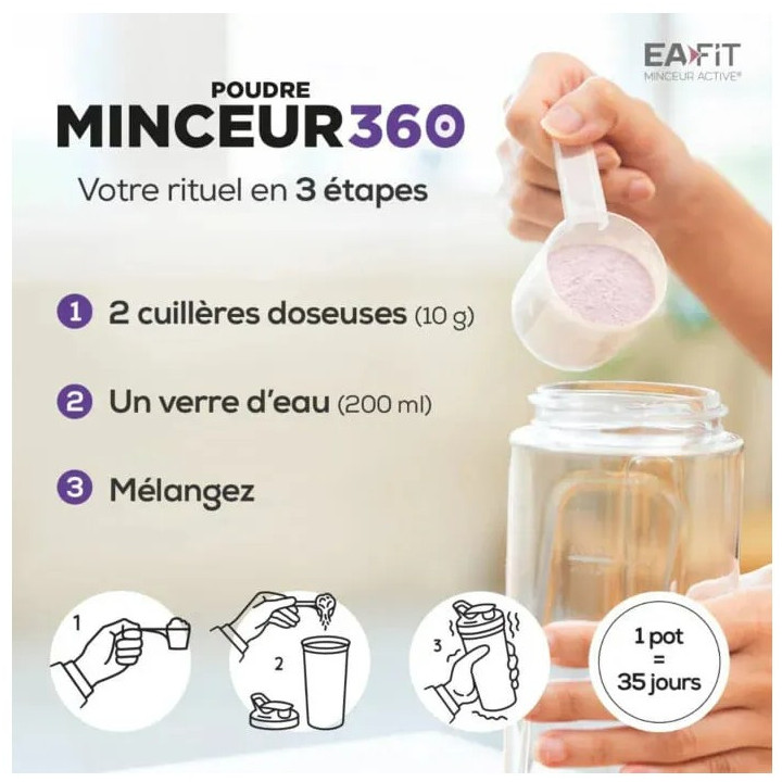 Minceur 360 Morosil Ubé Poudre 250g - Eafit - Pharmacie en ligne IllicoPharma