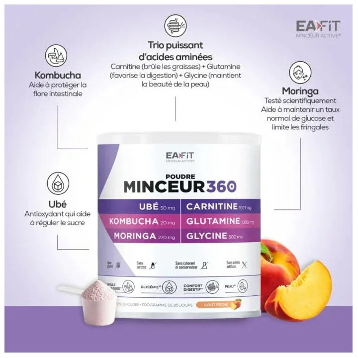 Minceur 360 Morosil Ubé Poudre 250g - Eafit - Pharmacie en ligne IllicoPharma