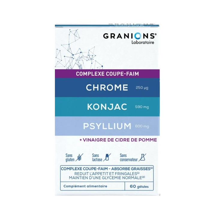 Complexe Coupe-Faim x60 gélules - Granions - IllicoPharma