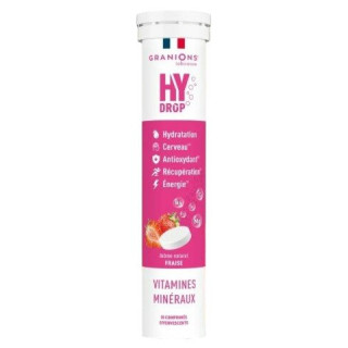Hydrop Hydratation Électrolytes Fraise x20cpr effervescents - Granions - IllicoPharma