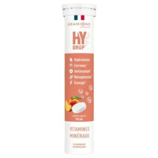 Hydrop Hydratation Électrolytes Pêche x20cpr effervescents - Granions - IllicoPharma