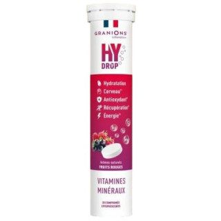 Hydrop Hydratation Électrolytes Fruits Rouges x20cpr effervescents - Granions - IllicoPharma