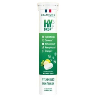 Hydrop Hydratation Électrolytes Menthe Citron x20cpr effervescents - Granions - IllicoPharma