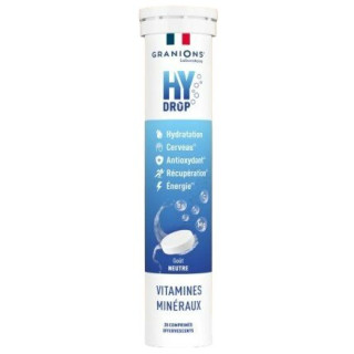 Hydrop Hydratation Électrolytes Neutre x20cpr effervescents - Granions - IllicoPharma