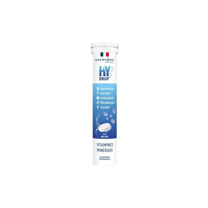 Hydrop Hydratation Électrolytes Neutre x20cpr effervescents - Granions - IllicoPharma