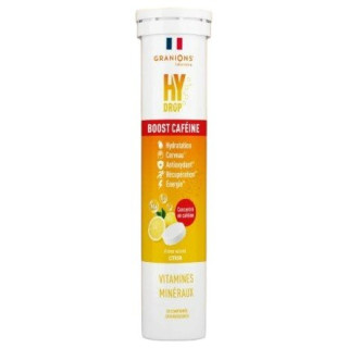 Hydrop Boost Caféine Hydratation Électrolytes Citron x20 effervescents - Granions - IllicoPharma