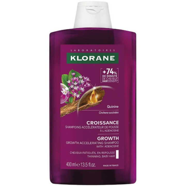 Shampoing Croissance Quinine & Adénosine 400ml - Klorane - IllicoPharma