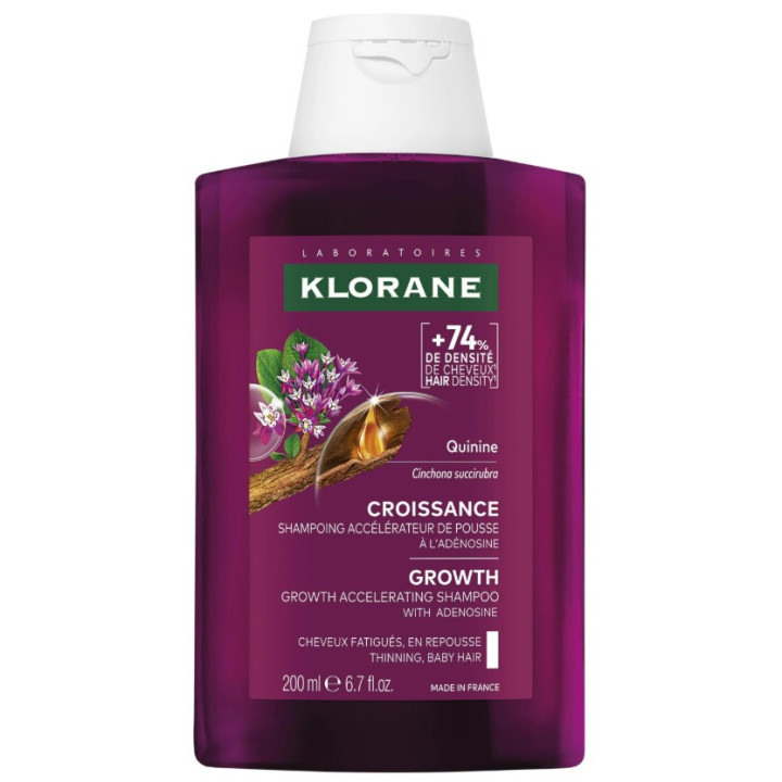 Shampoing Croissance Quinine & Adénosine 200ml - Klorane - IllicoPharma