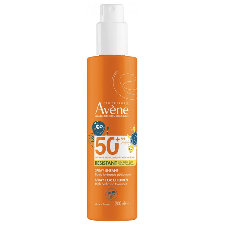 Spray Solaire Enfant SPF50+ Résistant 200ml - Avène - IllicoPharma
