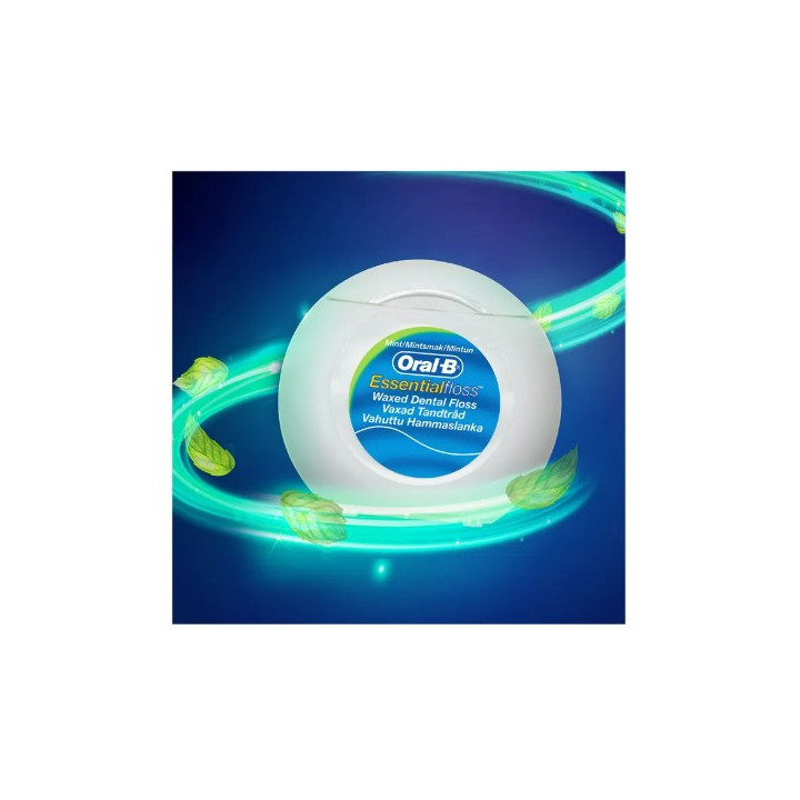 Oral-B Fil Dentaire Ciré Essential Floss Menthe 50m - IllicoPharma