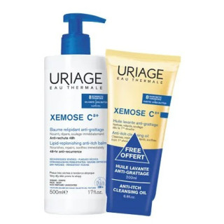 Xémose C8+ Baume Relipidant Anti-Grattage 500ml + Huile Lavante 200ml Offerte - Uriage - IllicoPharma
