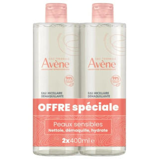 Eau Micellaire Démaquillante 2x400ml - Avène - IllicoPharma