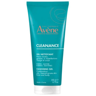 Gel nettoyant Cleanance 200ml - Avène - Peaux grasses et à imperfections - IllicoPharma