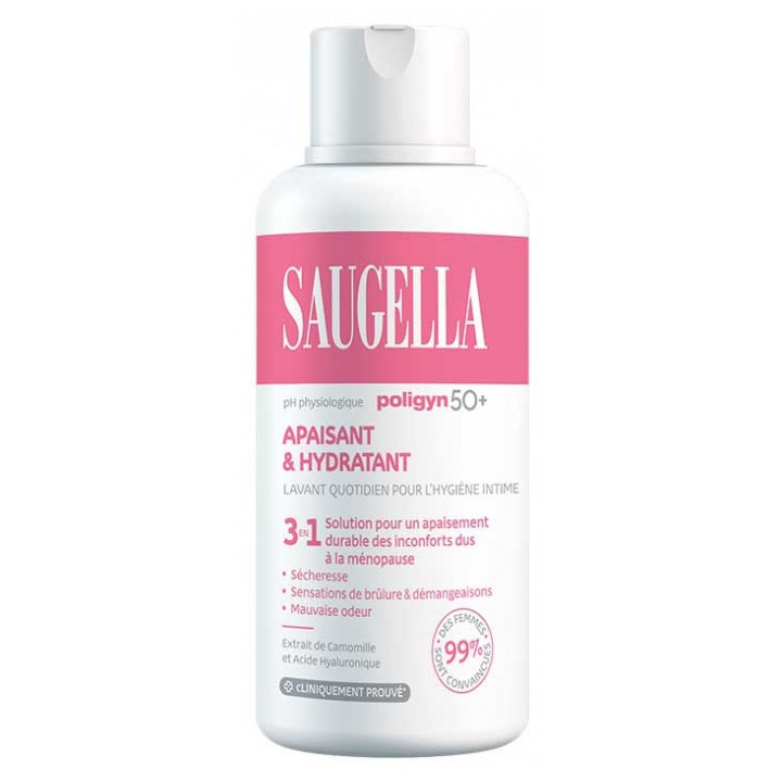 Poligyn 50+ Apaisant & Hydratant 3en1 2x250ml - Saugella - IllicoPharma