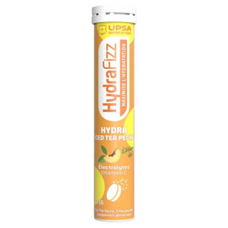 HydraFizz Hydra Iced Tea Pêche x16cpr effervescentes UPSA - IllicoPharmarma