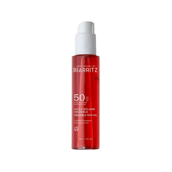 Huile Solaire Invisible SPF50 125ml - Laboratoires de Biarritz – IllicoPharma