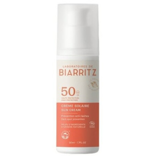 Crème Solaire Visage SPF50 Bio 50ml - Laboratoires de Biarritz – IllicoPharma