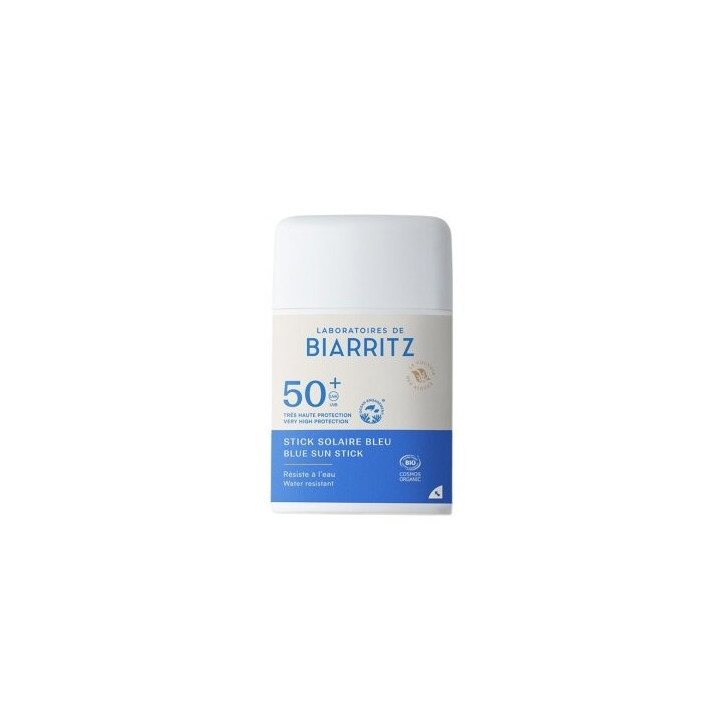 Stick Solaire Bleu SPF50+ Bio 12g - Laboratoires de Biarritz – IllicoPharma