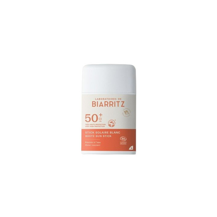 Stick Solaire Blanc SPF50+ Bio 12g - Laboratoires de Biarritz – IllicoPharma