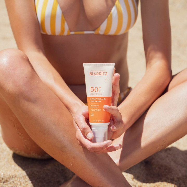 Spray Solaire SPF50+ Bio 100ml - Laboratoires de Biarritz – IllicoPharma