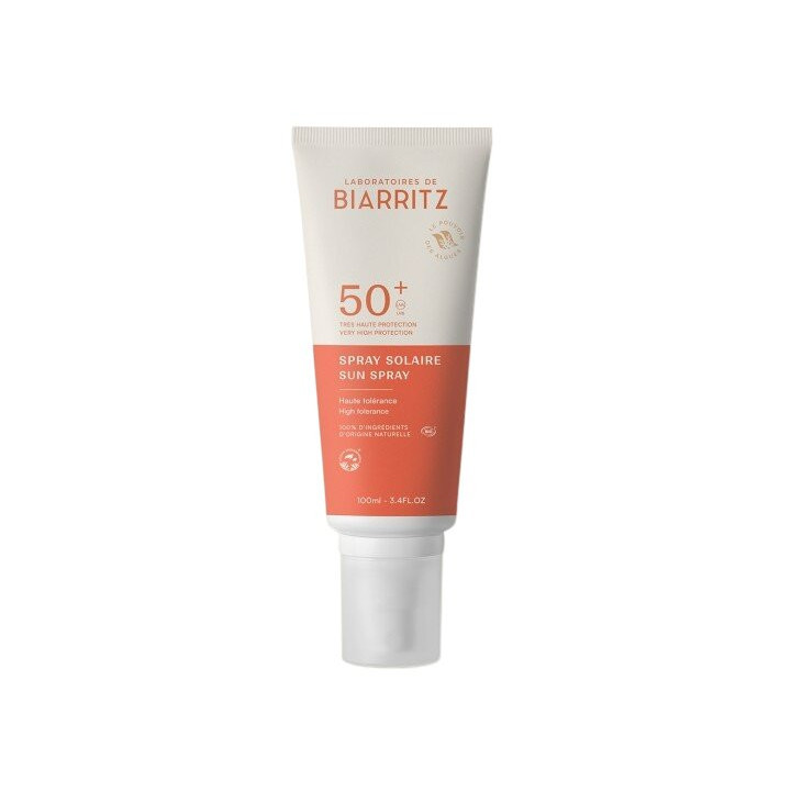 Spray Solaire SPF50+ Bio 100ml - Laboratoires de Biarritz – IllicoPharma