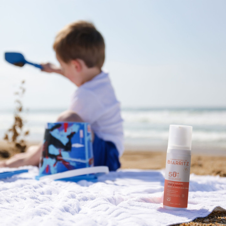 Crème Solaire Bébé & Enfants SPF50+ Bio 100ml - Laboratoires de Biarritz – IllicoPharma