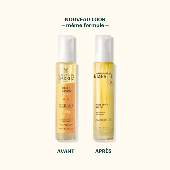 Huile Sèche Bio 100ml - Laboratoires de Biarritz – IllicoPharma