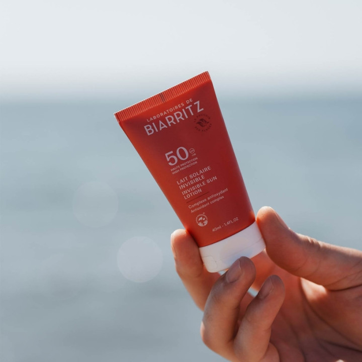 Lait Solaire Invisible SPF50 Bio 40ml - Laboratoires de Biarritz – IllicoPharma