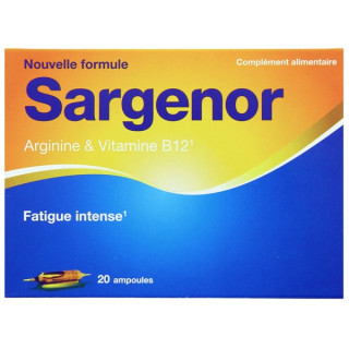 Sargenor Arginine & Vitamine B12 x20 ampoules - IllicoPharma
