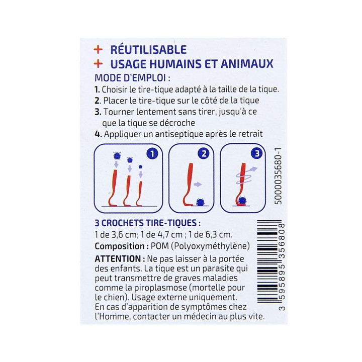Tire-Tiques Réutilisable x3 tailles Clément Thékan - IllicoPharma