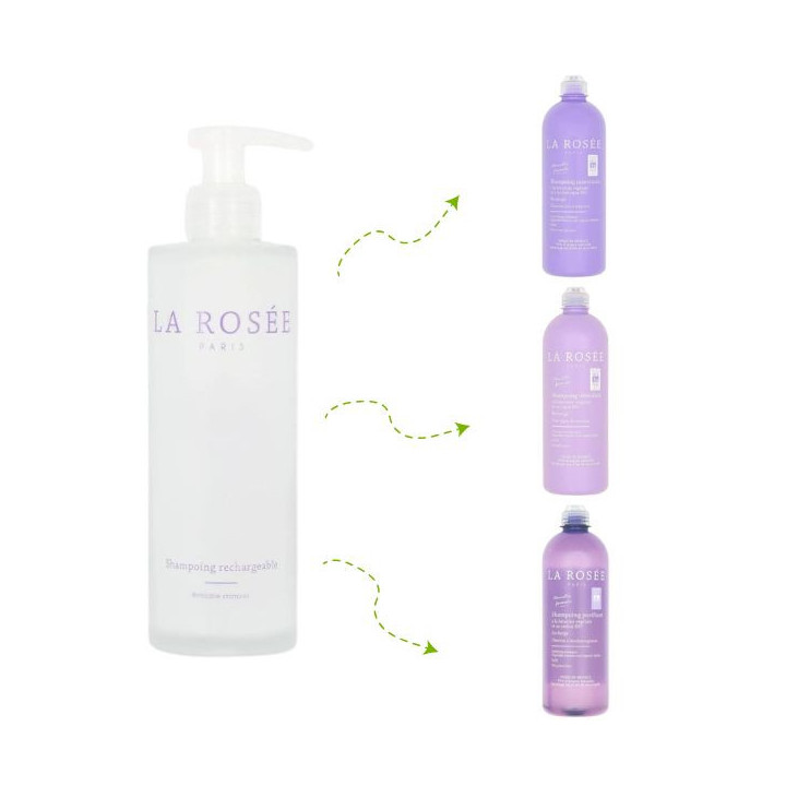 Flacon de Shampooing Vide en Verre 200ml - La Rosée - IllicoPharma