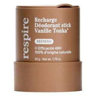 Recharge Déodorant Stick Vanille Tonka 48h 50g - Respire - IllicoPharma