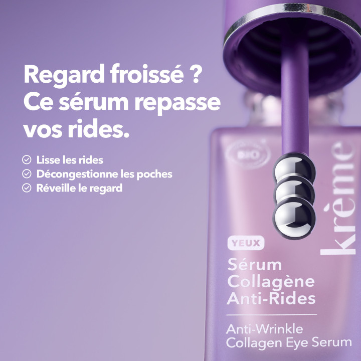 Sérum Yeux Collagène Anti-Rides Bio 15ml – Krème – IllicoPharma