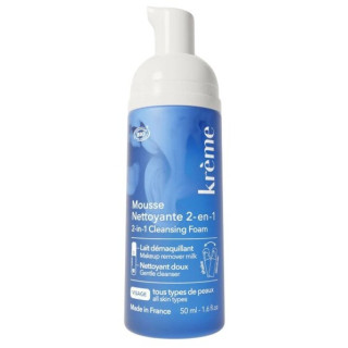 Mousse Nettoyante 2-en-1 Bio 50ml – Krème – IllicoPharma