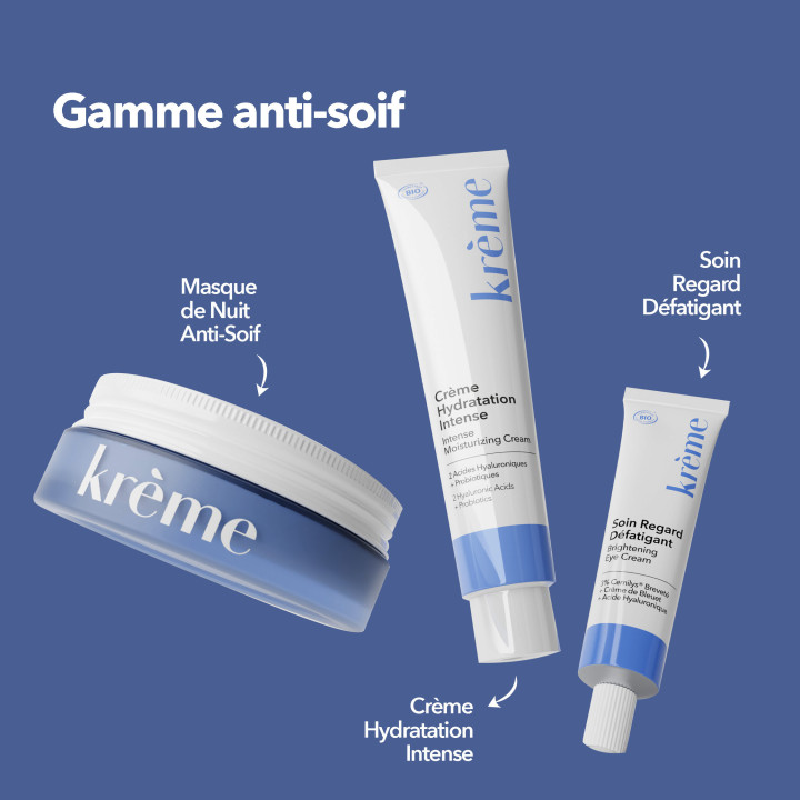 Masque de Nuit Anti-Soif Bio 50ml – Krème – IllicoPharma