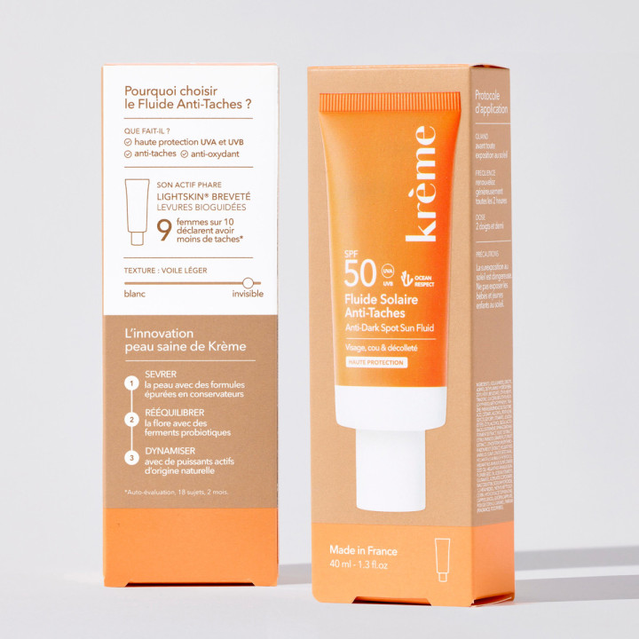 Fluide Anti-Taches SPF50 Bio 40ml – Krème – IllicoPharma