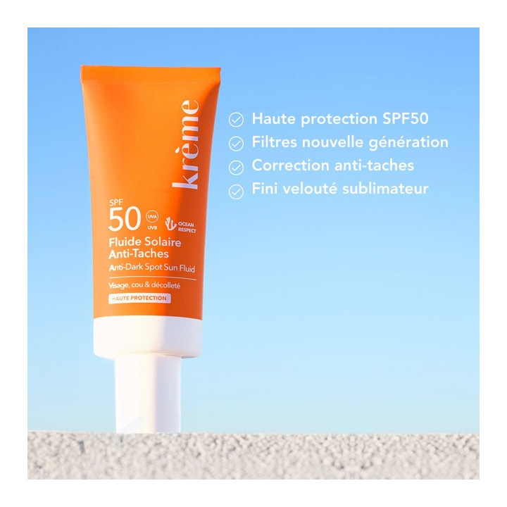 Fluide Anti-Taches SPF50 Bio 40ml – Krème – IllicoPharma