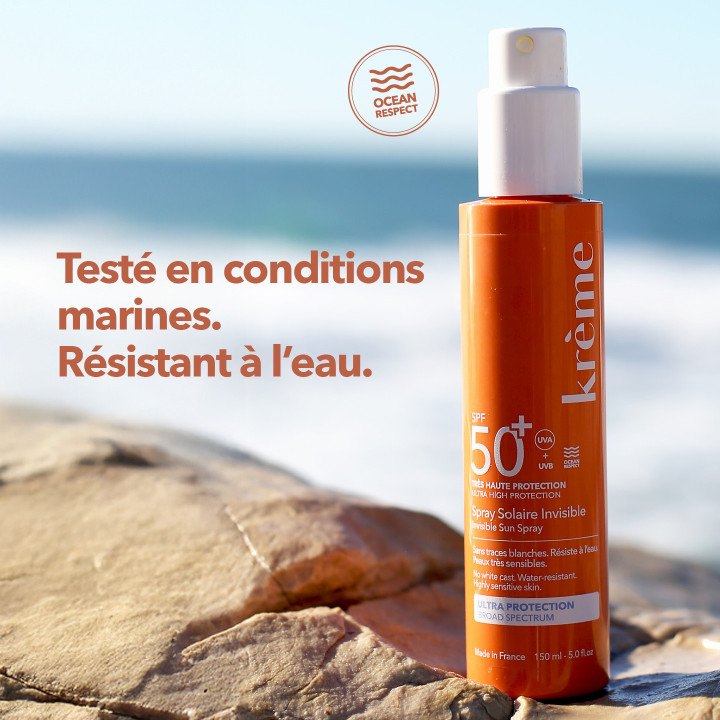Spray Solaire Invisible SPF50+ Bio 150ml – Krème – IllicoPharma