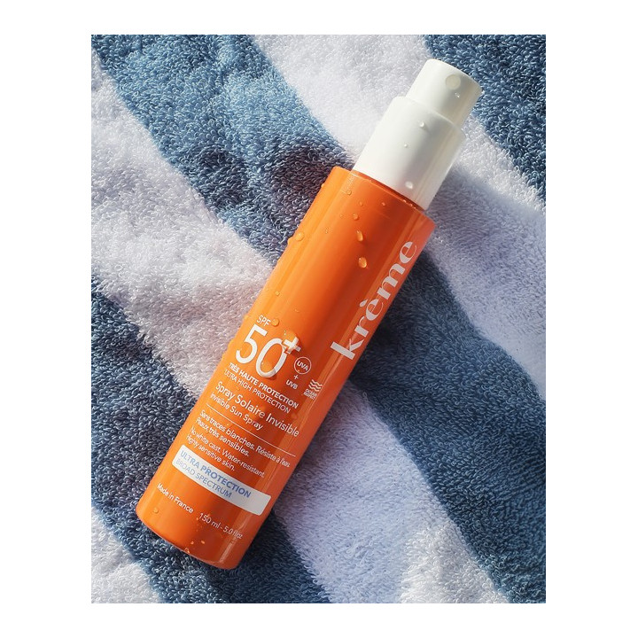 Spray Solaire Invisible SPF50+ Bio 150ml – Krème – IllicoPharma
