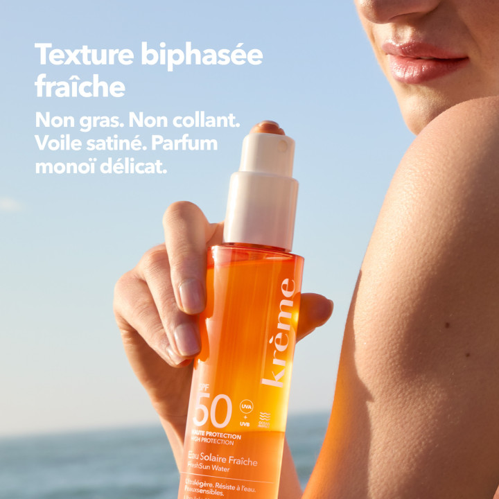 Eau Solaire Fraîche SPF50 Bio 150ml – Krème – IllicoPharma