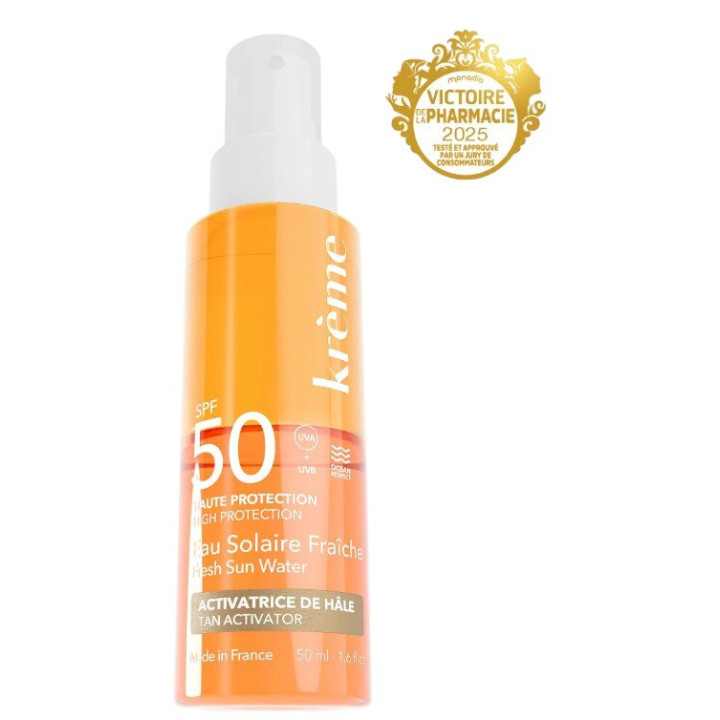Eau Solaire Fraîche SPF50 Bio 50ml – Krème – IllicoPharma