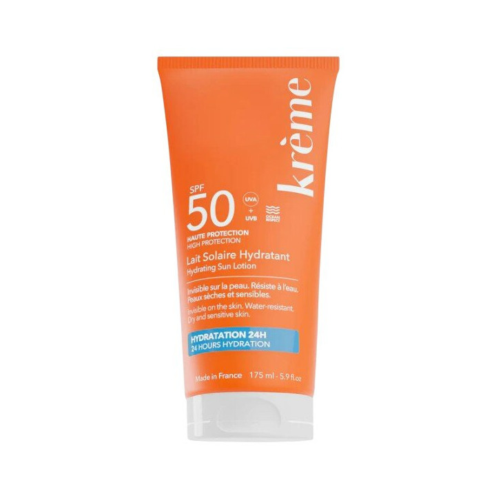 Lait Solaire Hydratant SPF50 Bio 175ml – Krème – IllicoPharma