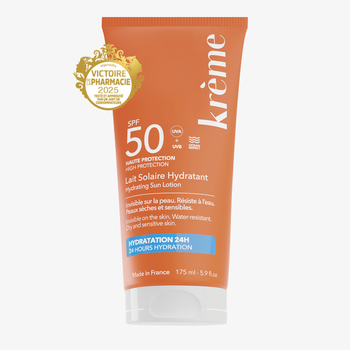 Lait Solaire Hydratant SPF50 Bio 175ml – Krème – IllicoPharma