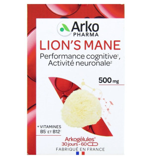 Arkogélules Lion's Mane x60 gélules - Arkopharma - IllicoPharma