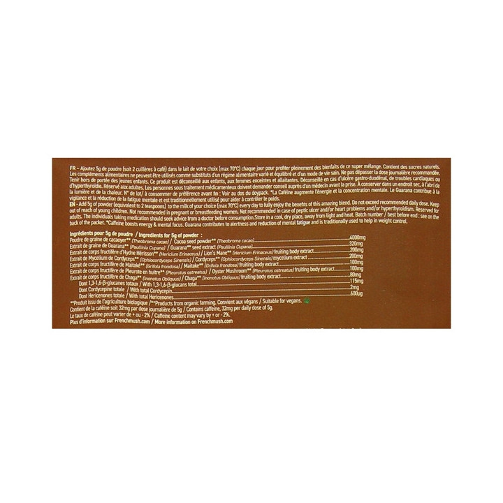 Cacao Boost Boisson Champignons x20 doses - French Mush - IllicoPharma
