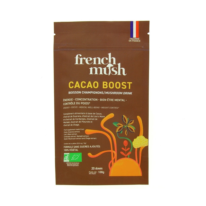Cacao Boost Boisson Champignons x20 doses - French Mush - IllicoPharma