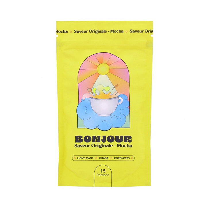 Bonjour Boisson Adaptogène Saveur Originale Mocha - 15 portions - IllicoPharma