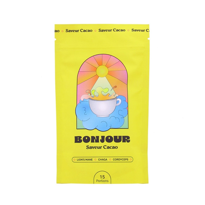 Bonjour Boisson Adaptogène Saveur Cacao - 15 portions - IllicoPharma